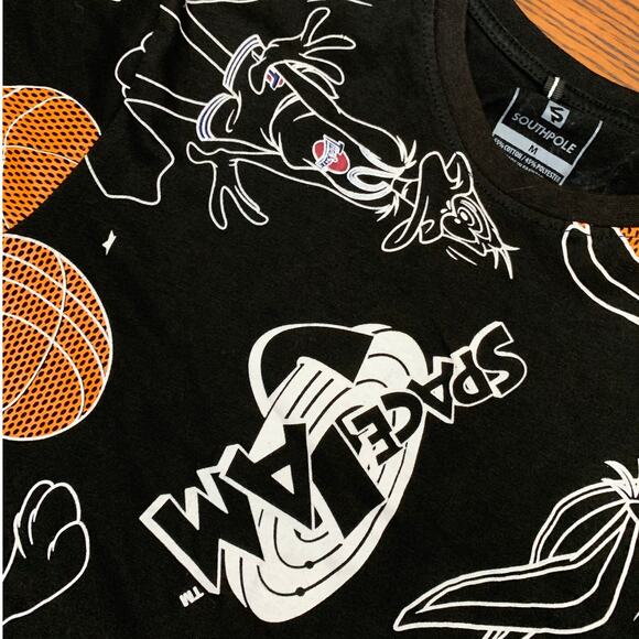 Space Jam Southpole Medium Looney Tunes Sylvester Taz Bugs Bunny Roadrunner GUC - Picture 11 of 12